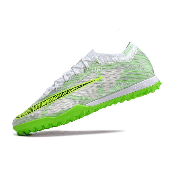 Nike Zoom Mercurial Vapor 15 Elite Silver and Green TF