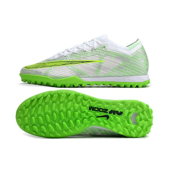 Nike Zoom Mercurial Vapor 15 Elite Silver and Green TF