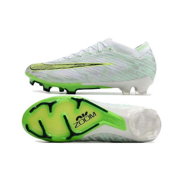 Nike Zoom Mercurial Vapor 15 Elite Silver and Green FG