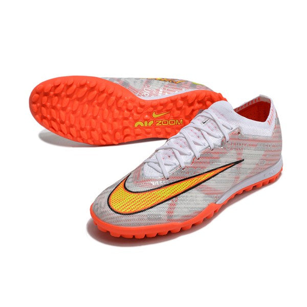 Nike Zoom Mercurial Vapor 15 Elite Silver and Orange TF