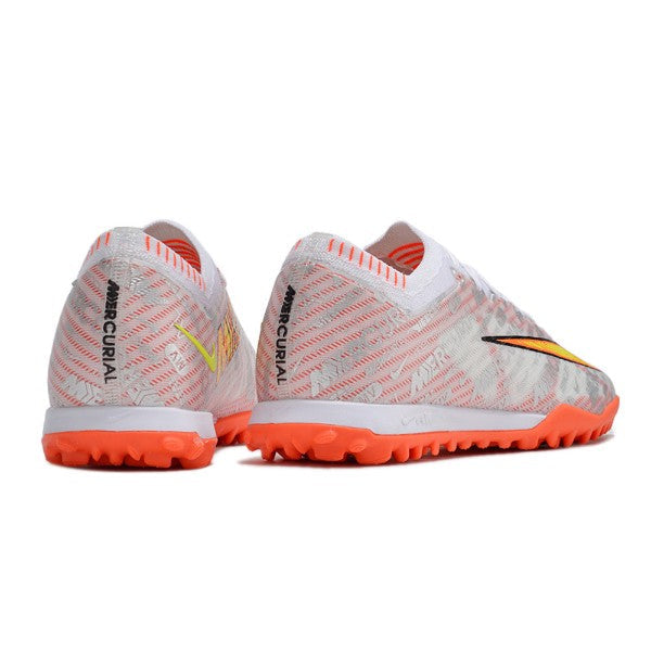 Nike Zoom Mercurial Vapor 15 Elite Silver and Orange TF