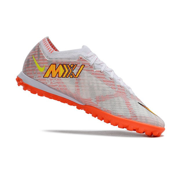 Nike Zoom Mercurial Vapor 15 Elite Silver and Orange TF