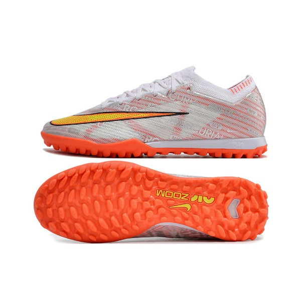 Nike Zoom Mercurial Vapor 15 Elite Silver and Orange TF