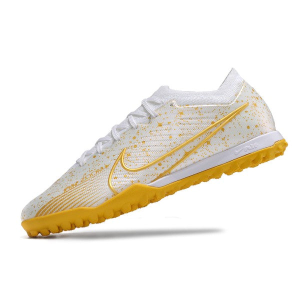 Nike Zoom Mercurial Vapor 15 Elite White and Gold TF