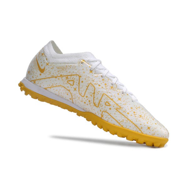 Nike Zoom Mercurial Vapor 15 Elite White and Gold TF