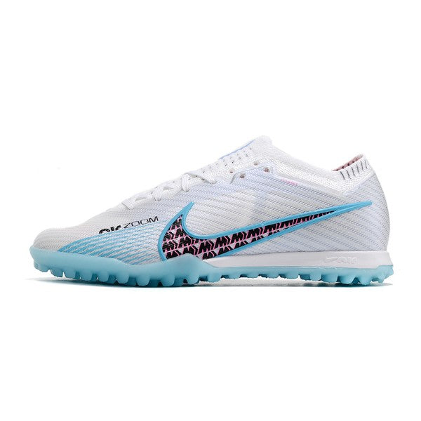 Nike Zoom Mercurial Vapor 15 Elite White Blue and Pink TF