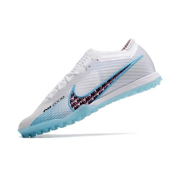 Nike Zoom Mercurial Vapor 15 Elite White Blue and Pink TF