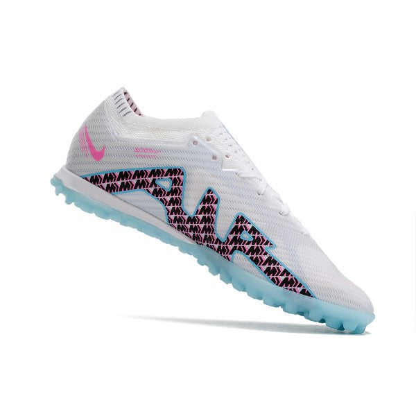 Nike Zoom Mercurial Vapor 15 Elite White Blue and Pink TF