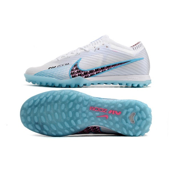 Nike Zoom Mercurial Vapor 15 Elite White Blue and Pink TF