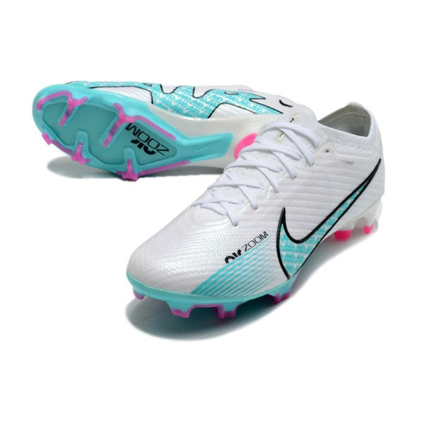Nike Zoom Mercurial Vapor 15 Elite White Light Blue and Pink FG
