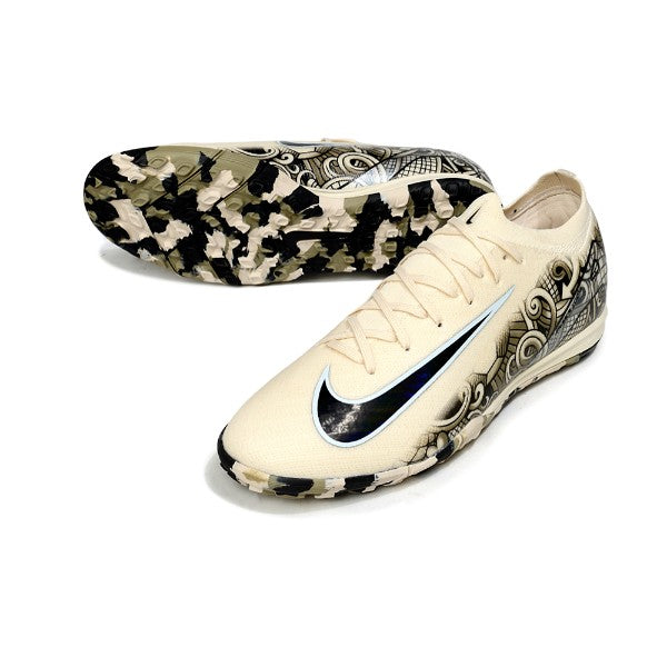 Nike Zoom Mercurial Vapor 16 Elite Beige and Black TF