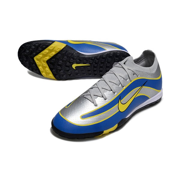 Nike Zoom Mercurial Vapor 16 Elite Grey Blue and Yellow TF