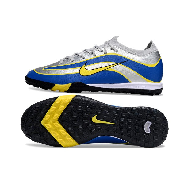 Nike Zoom Mercurial Vapor 16 Elite Grey Blue and Yellow TF
