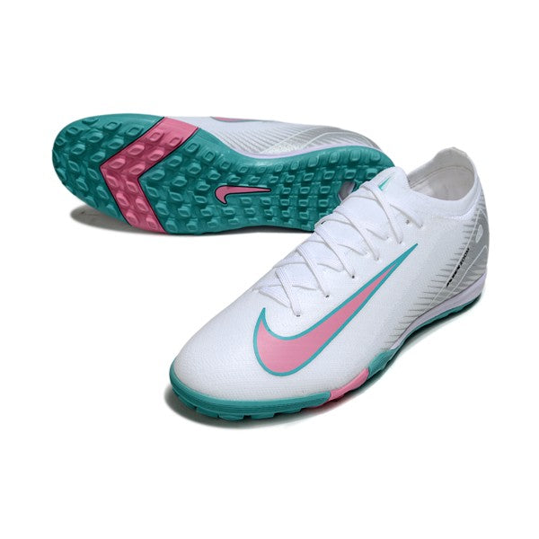 Nike Zoom Mercurial Vapor 16 Elite White Blue and Pink TF