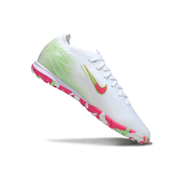Nike Zoom Mercurial Vapor 16 Elite White Green and Pink TF