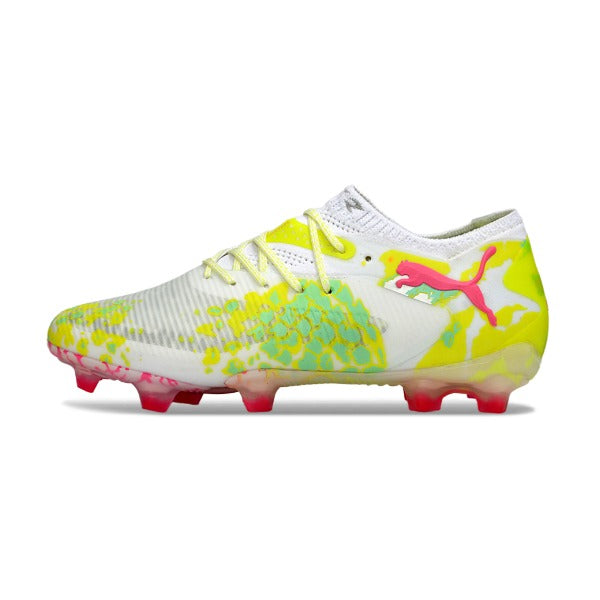 Puma Future 8 Low Cut White, Pink and Yellow FG