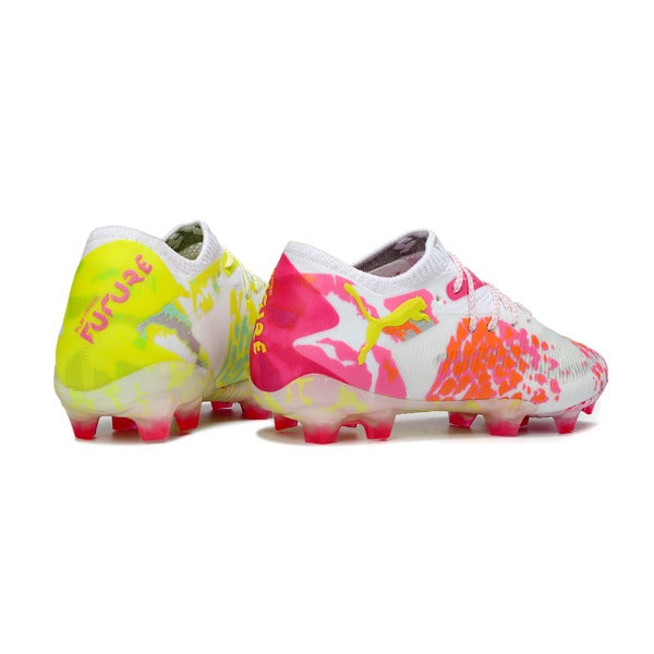 Puma Future 8 Low Cut White, Pink and Yellow FG