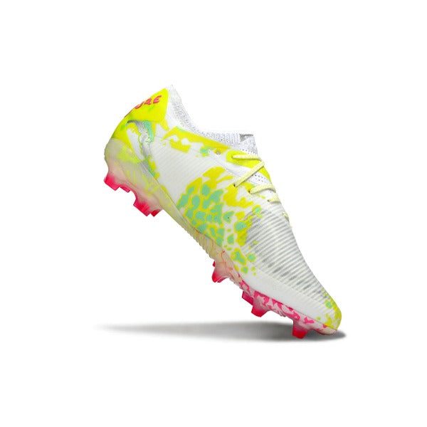 Puma Future 8 Low Cut White, Pink and Yellow FG