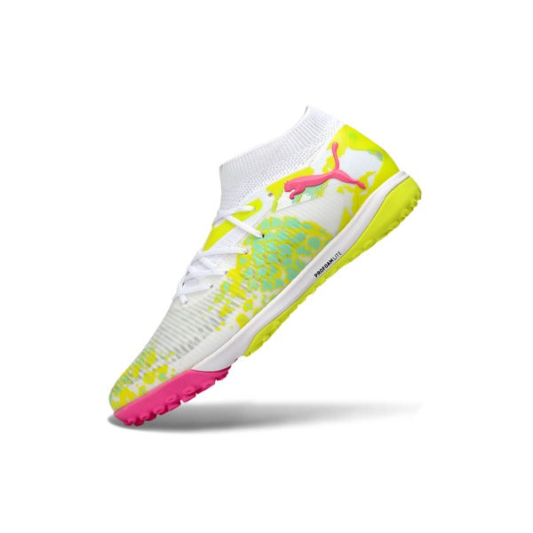 Puma Future 8 White, Pink and Yellow TF