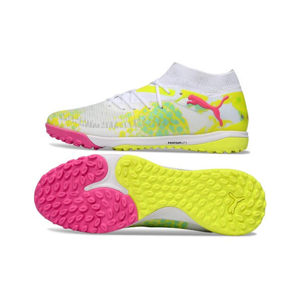 Puma Future 8 White, Pink and Yellow TF