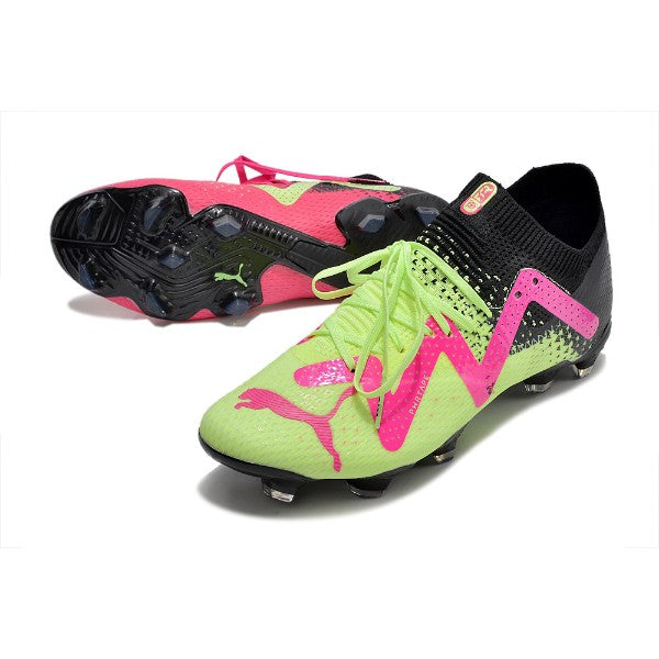 Puma Future Ultimate Green and Pink FG