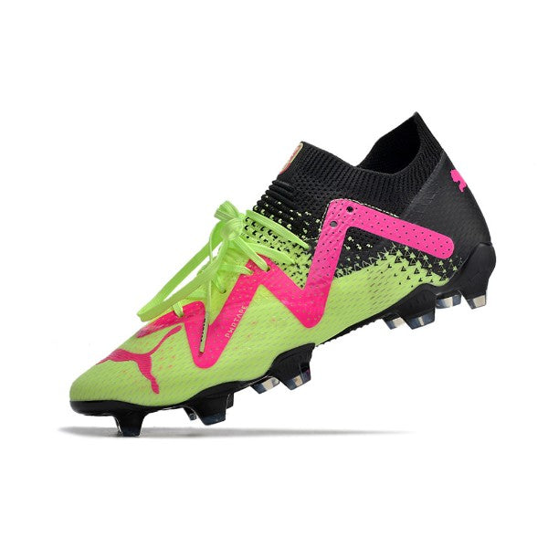 Puma Future Ultimate Green and Pink FG