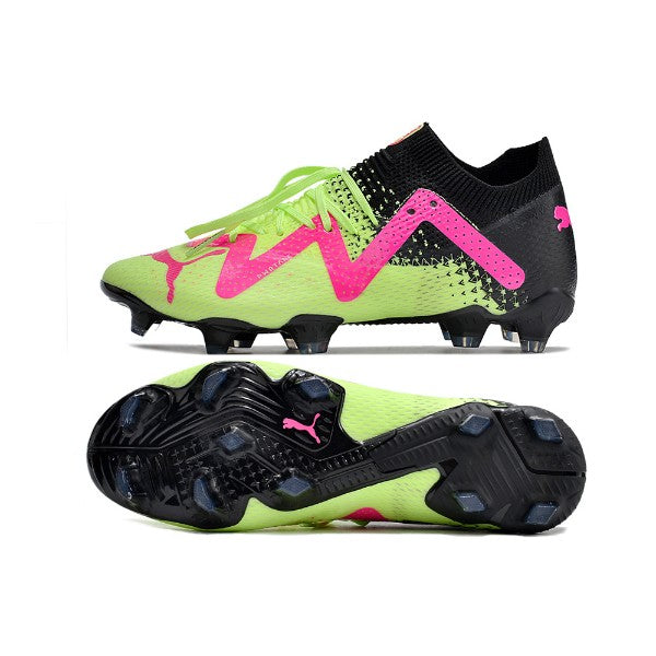 Puma Future Ultimate Green and Pink FG