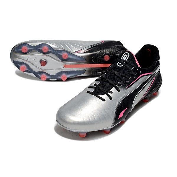 Puma King Ultimate Gray Black and Pink FG