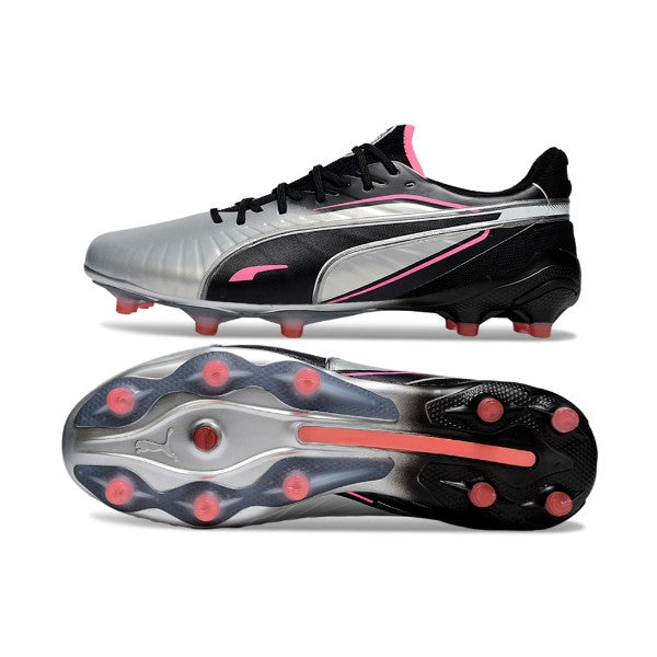 Puma King Ultimate Gray Black and Pink FG