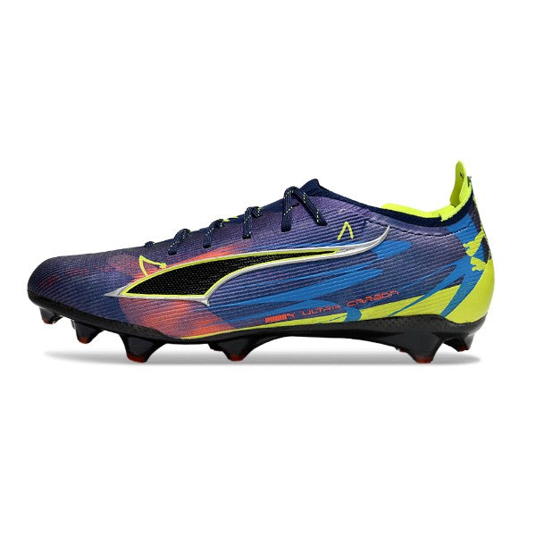 Puma Ultra 5 Carbon Blue and Fluorescent Green FG