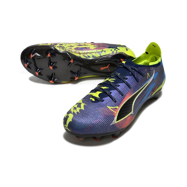 Puma Ultra 5 Carbon Blue and Fluorescent Green FG