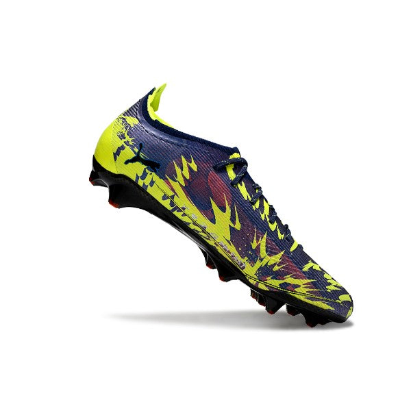 Puma Ultra 5 Carbon Blue and Fluorescent Green FG