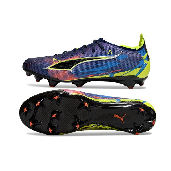 Puma Ultra 5 Carbon Blue and Fluorescent Green FG