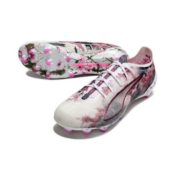 Puma Ultra 5 Carbon White and Pink FG