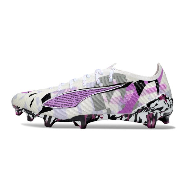 Puma Ultra 5 Carbon White Purple and Black FG