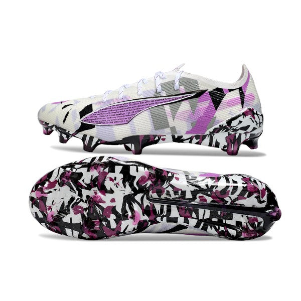 Puma Ultra 5 Carbon White Purple and Black FG